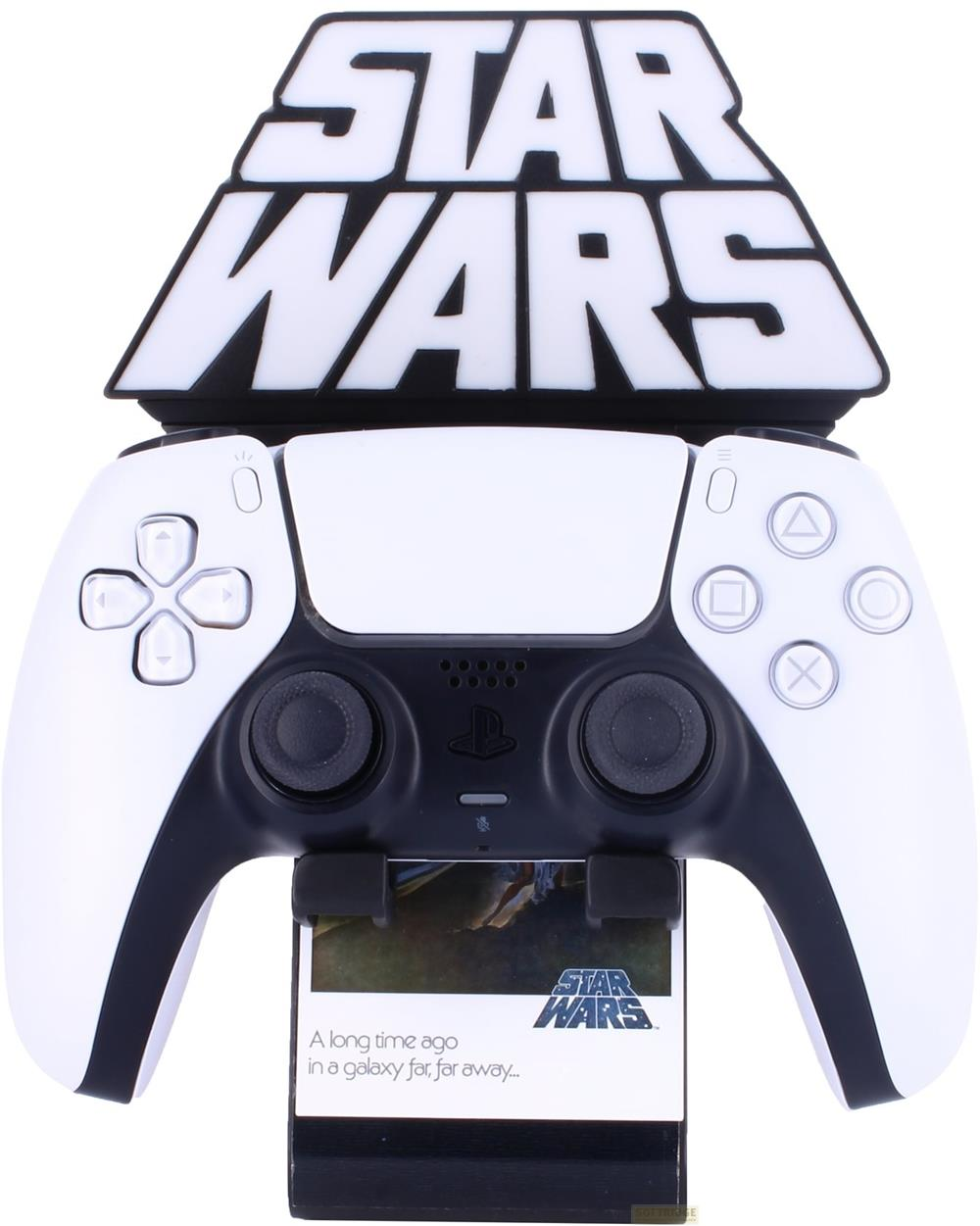 Ein weiß-schwarzer Controller mit Star Wars Logo und Text.