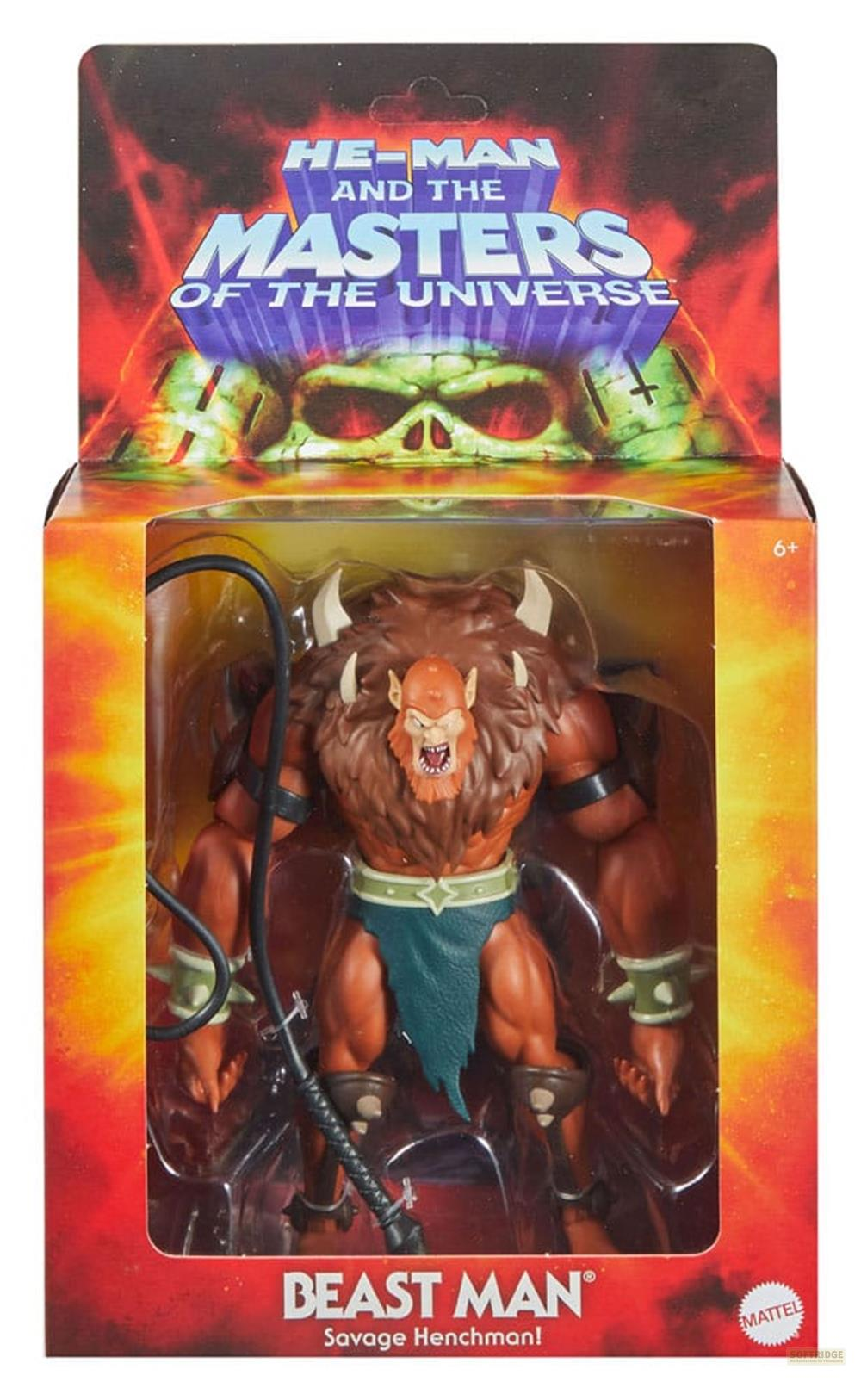Action figure di Beast Man da Masters of the Universe in confezione.