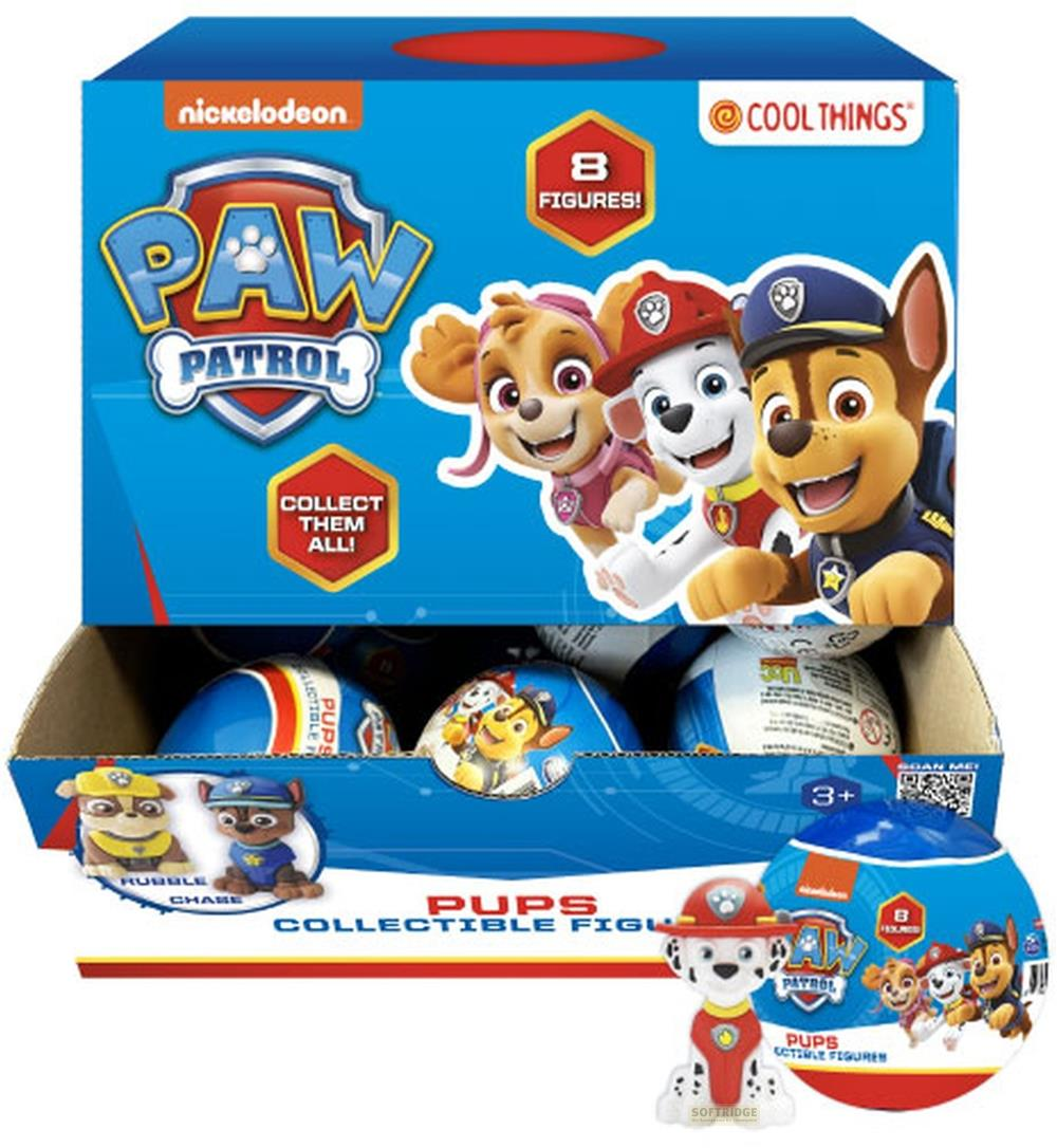 PAW Patrol Sammelfiguren-Box mit 8 Figuren, inklusive Chase und Rubble.