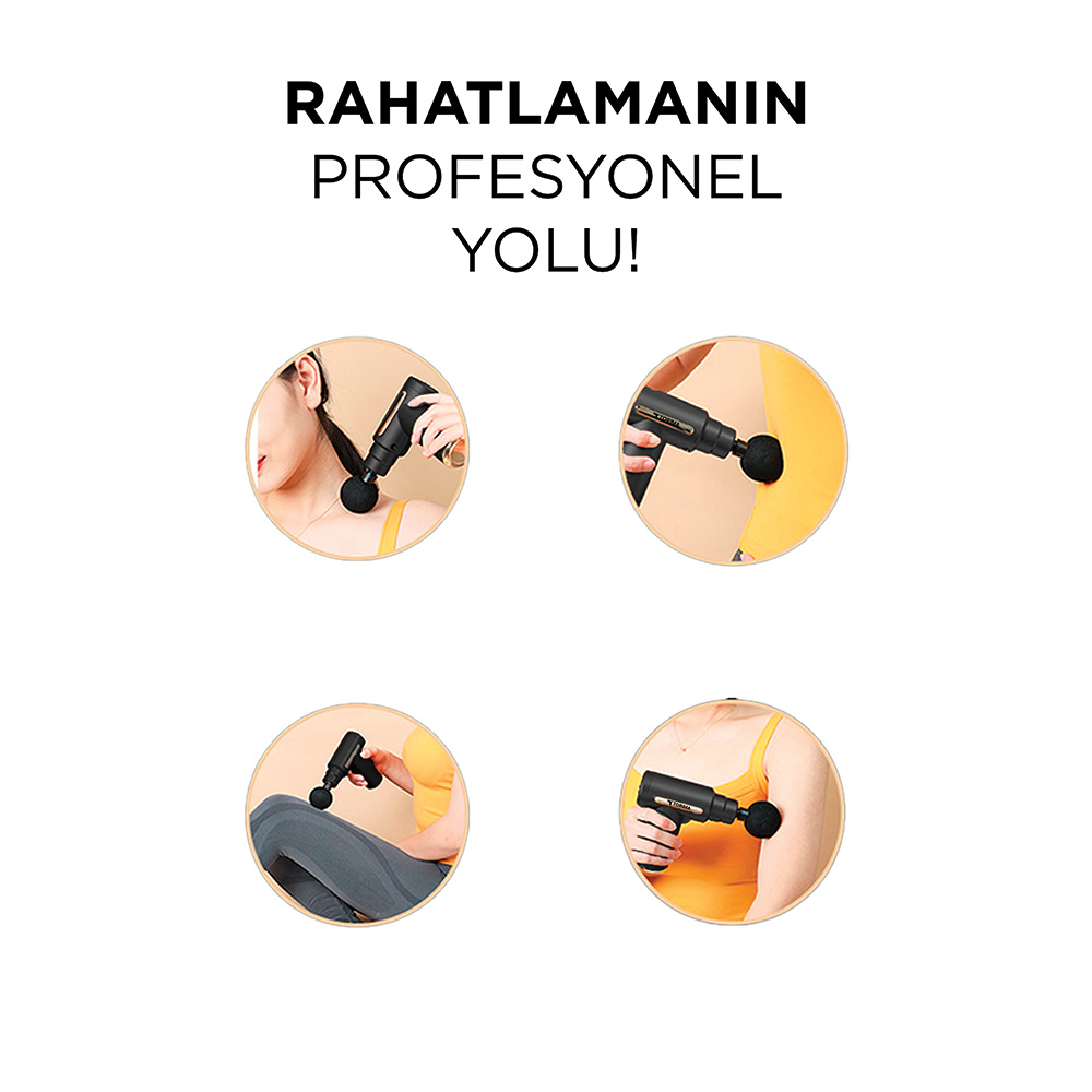 TORIMA BX-720 Darbeli Titreşimli Şarjlı Sporcu Kas Egzersiz Aleti