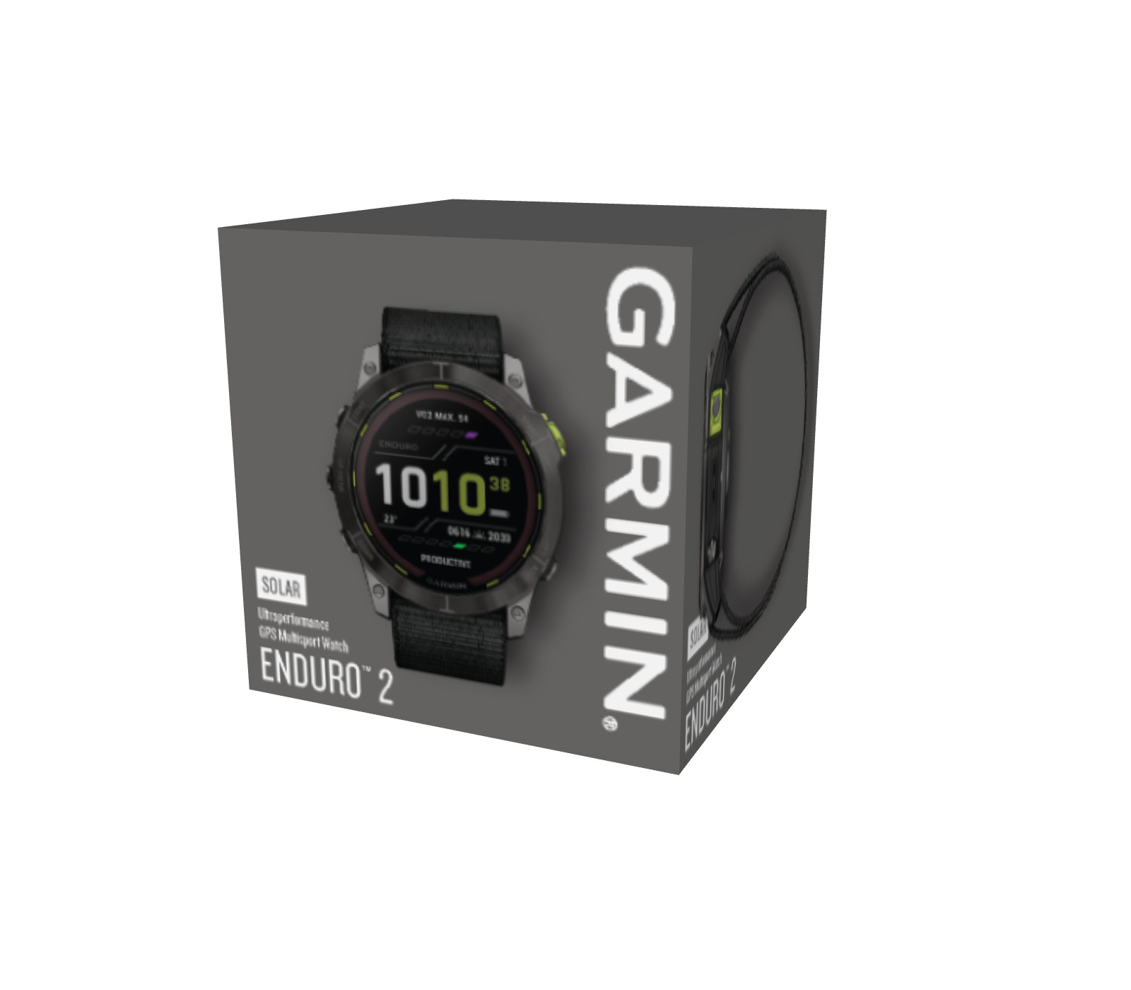 Pudełko smartwatcha Garmin Enduro 2 z ładowaniem solarnym.
