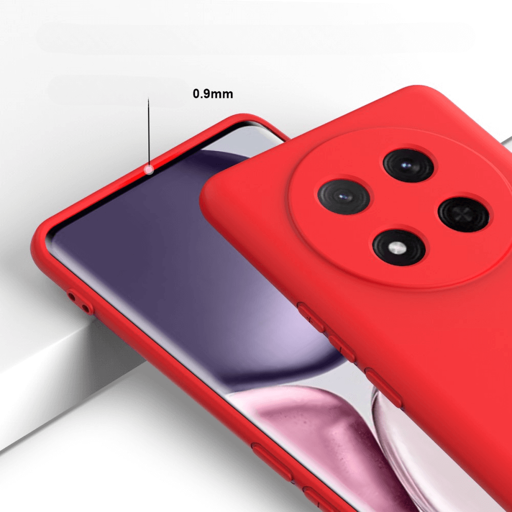Étui de t éléphone rouge de 0,9 mm avec triple appareil photo.