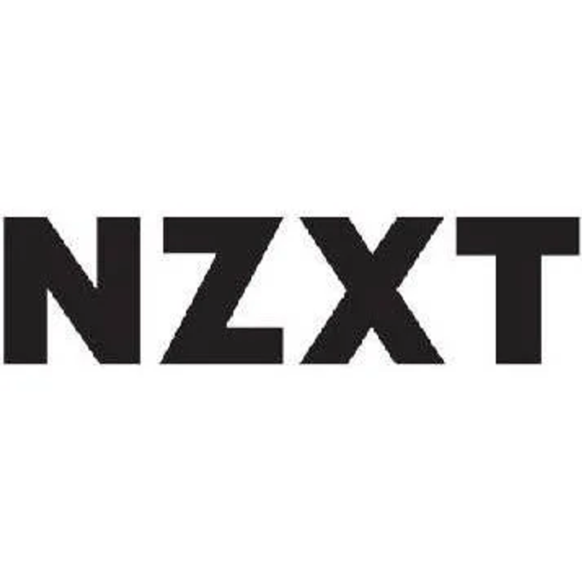 Black NZXT logo on a white background.