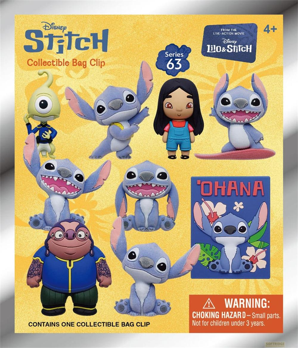 Disney Stitch: Llavero coleccionable, Serie 63, con varias figuras.