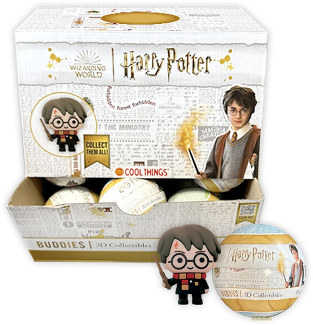 Harry Potter Sammelbox mit Figuren und Kugeln.