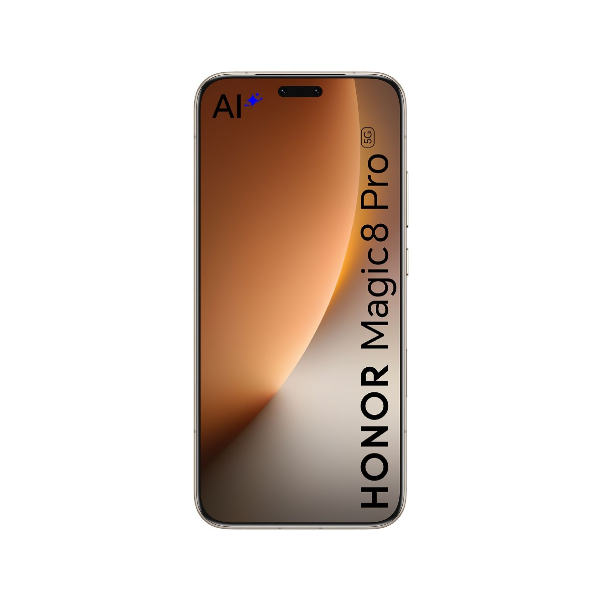 Smartfon HONOR Magic 8 Pro 5G z symbolem AI na ekranie.