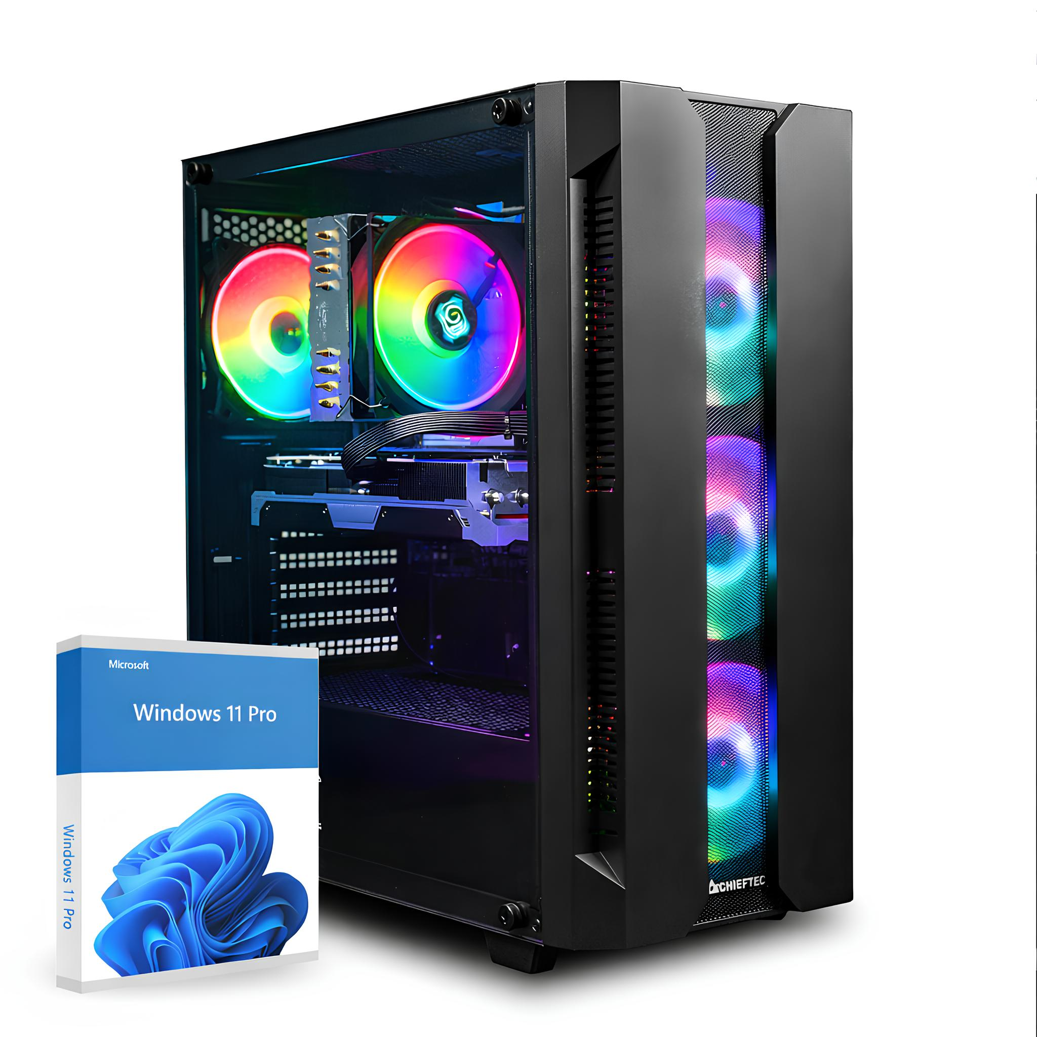 DCL24 Gamer PC Ryzen 7 5700X, RX9060XT 16GB, Gaming PC mit AMD