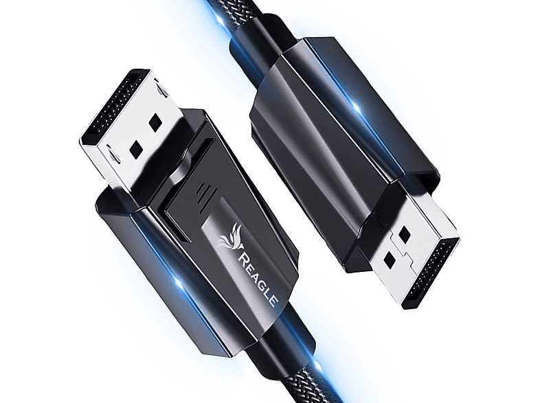 REAGLE DisplayPort Kabel 3M DP 2.0 4K@165Hz DisplayPort Kabel, Schwarz ...
