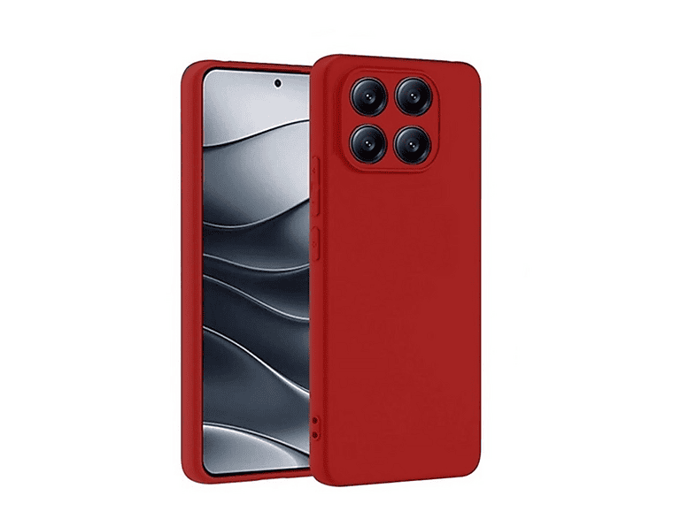 GPACK Xiaomi 15T Uyumlu First Silikon Telefon Kılıfı Kırmızı