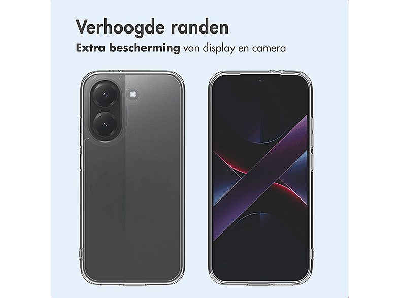 JoiCase Custodia per Xiaomi Poco X3 PRO - Trasparente con Cordino