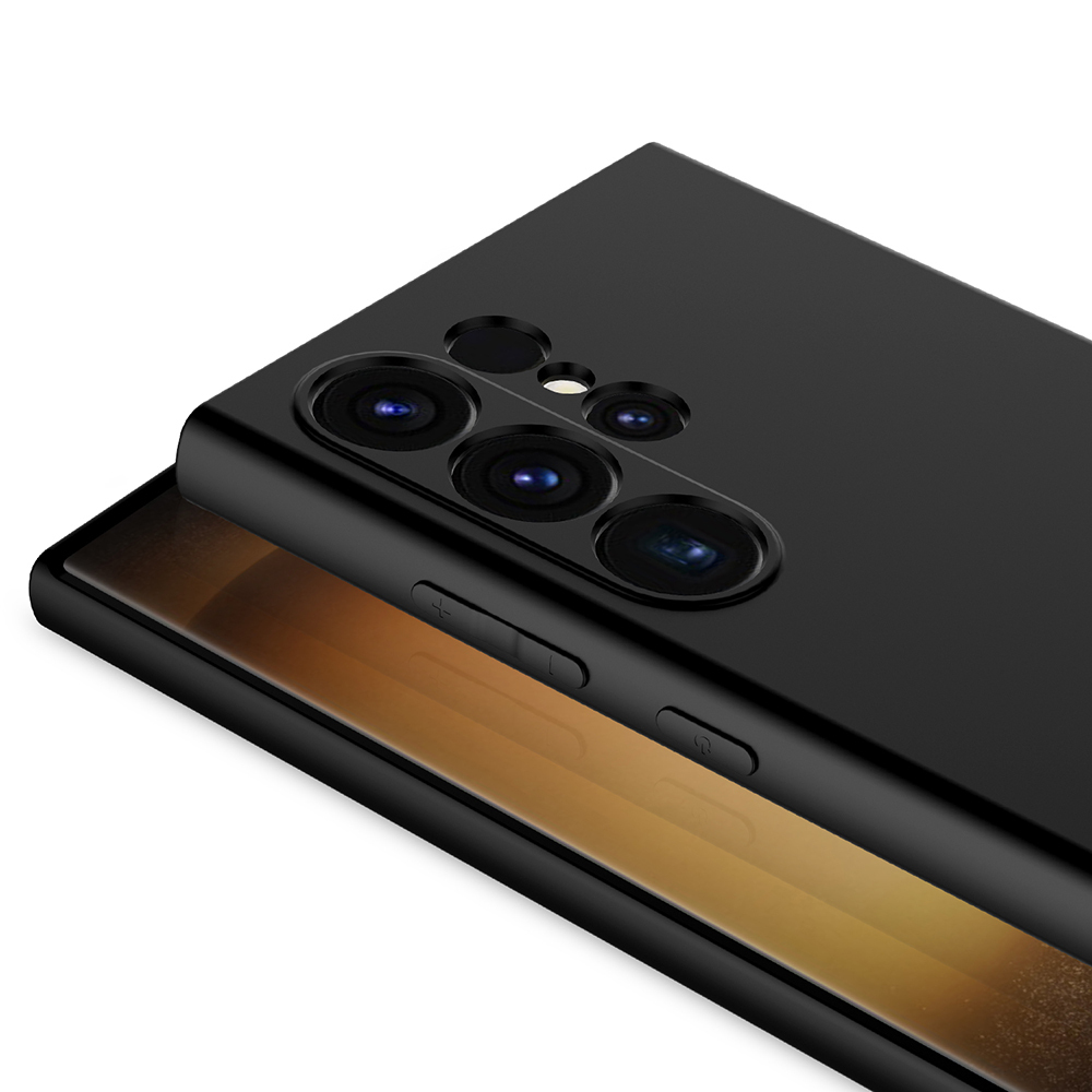 GPACK Samsung Galaxy S26 Ultra Uyumlu Lansman Silikon İçi Kadife Telefon Kılıfı Siyah