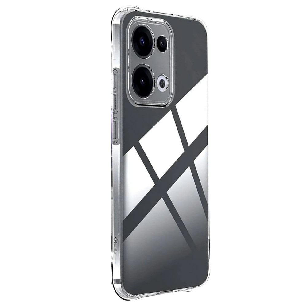 Arkada siyah parlak desenli şeffaf telefon kılıfı.