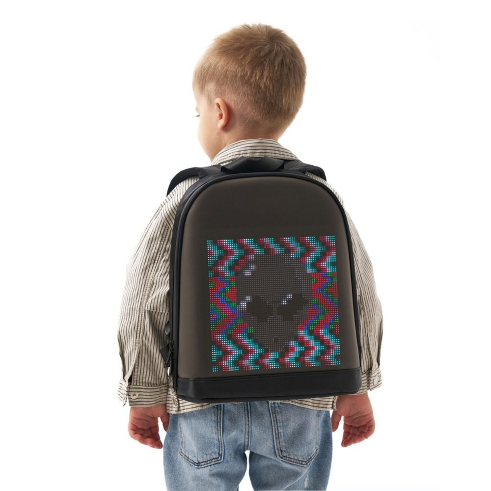 REYO PixelBag Mini 7,7 inç LED Çocuk Sırt Çantası Siyah
