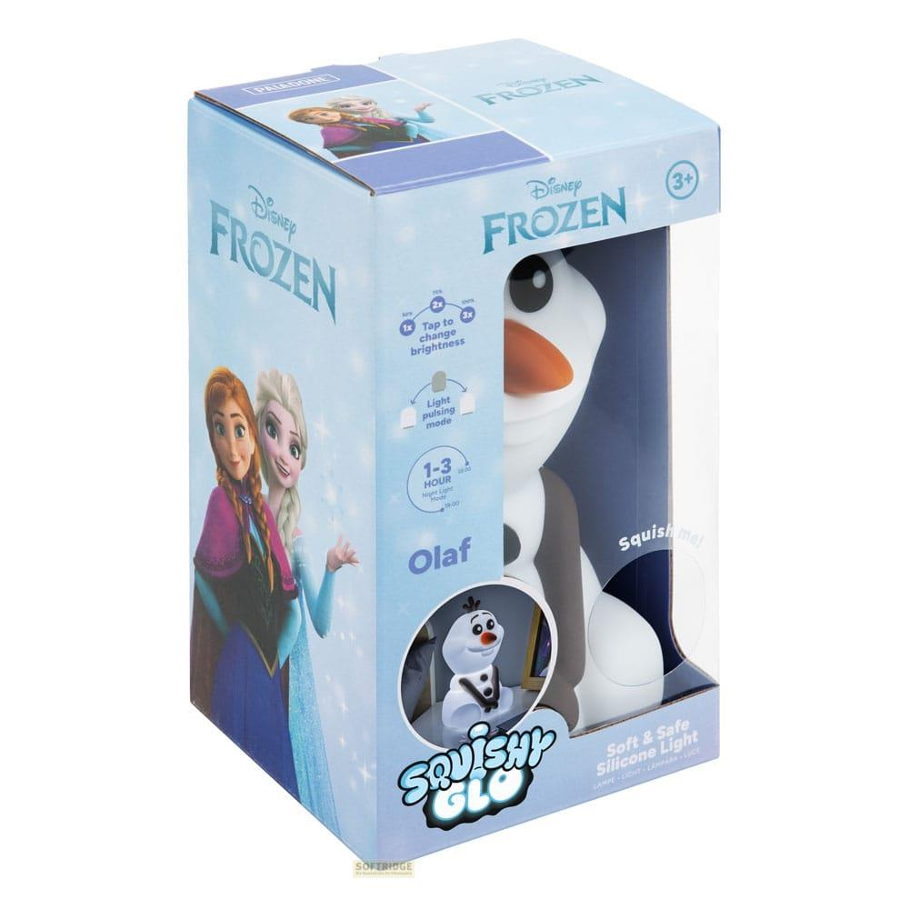 Pudełko miękkiej silikonowej lampki Olaf z Disney Kraina Lodu, z Anną i Elsą.