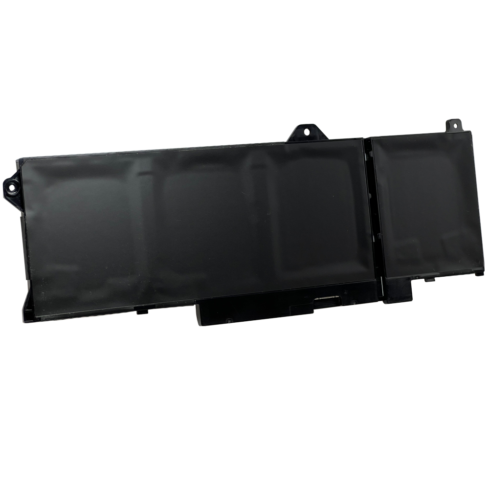 Czarna bateria do laptopa z prostokątnymi ogniwami, na białym tle.