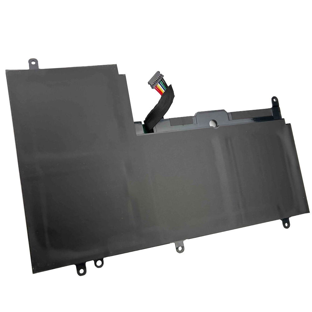 Czarna bateria do laptopa z kablem i złączem.