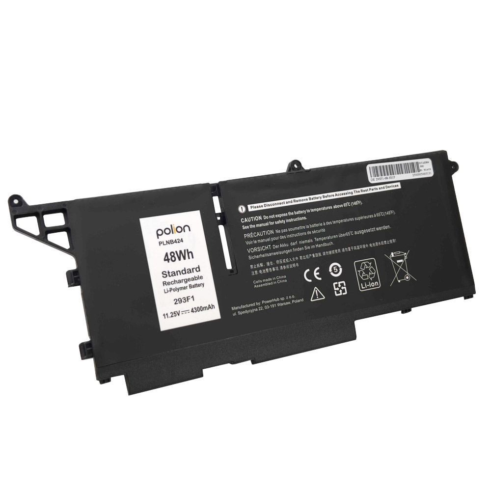 Czarna bateria do laptopa, 48Wh, 11.25V, 4300mAh, firmy Polion.