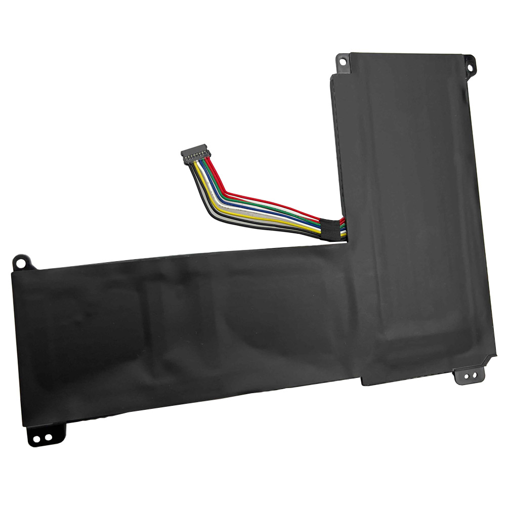 Czarna bateria do laptopa z kolorowym złączem i wieloma przewodami.