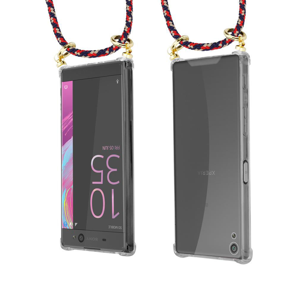 Zwei Smartphones mit Lanyards. Eines zeigt die Uhrzeit 10:35.