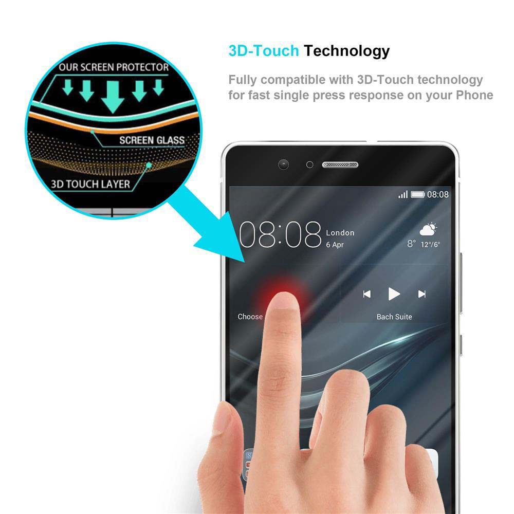 Un dito preme uno smartphone che mostra la tecnologia 3D-Touch.