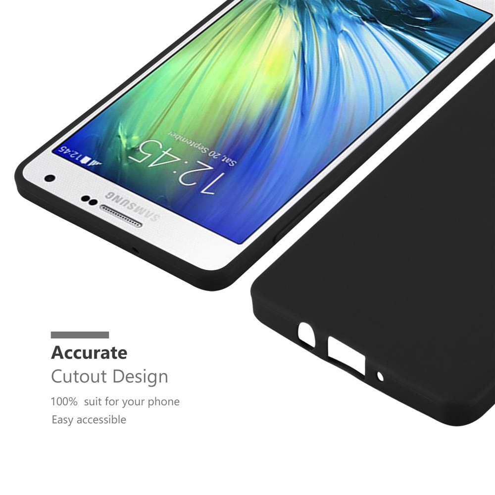 Ein Smartphone mit schwarzem Schutzhülle und einer blauen Tapete.