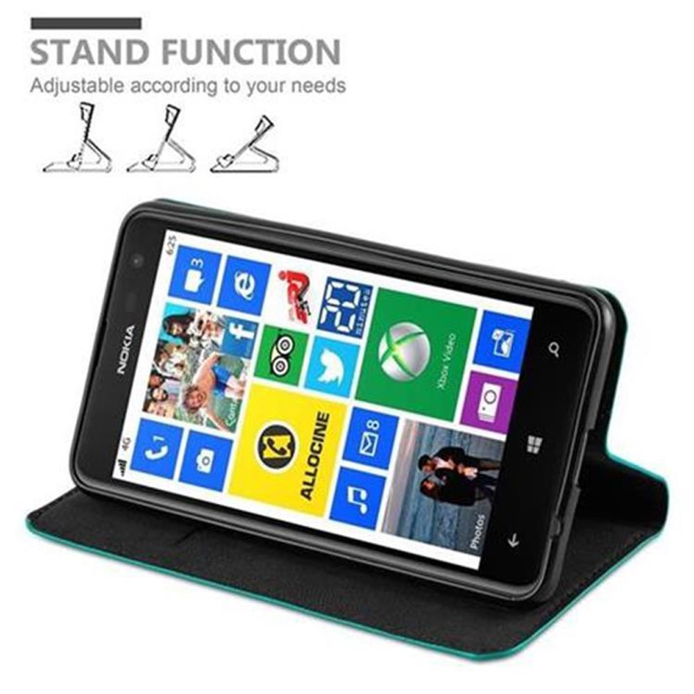 Smartphone Nokia in flip case con live tile e funzione stand.