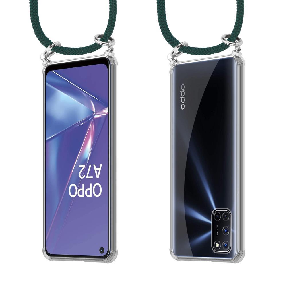 Oppo A72 Smartphone Vorder- und Rückseite mit Kordel