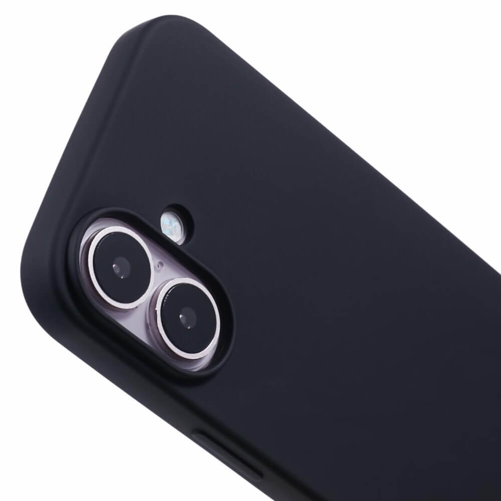 Primo piano di uno smartphone nero con due fotocamere e flash.