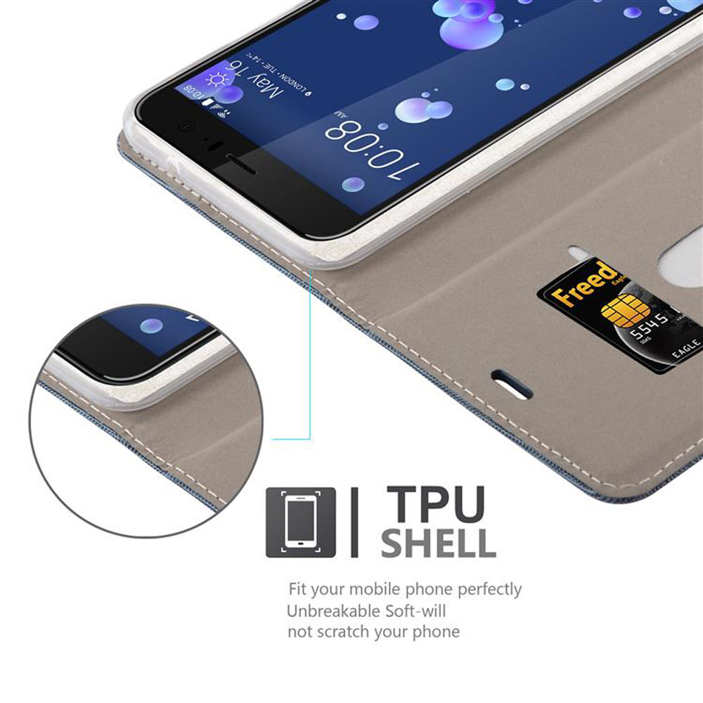 Custodia per telefono aperta, con scheda SIM e schermo. Dettagli del telefono mostrati.
