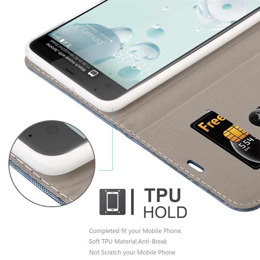 Telefono in custodia TPU con scheda SIM e schermo che mostra un calendario.