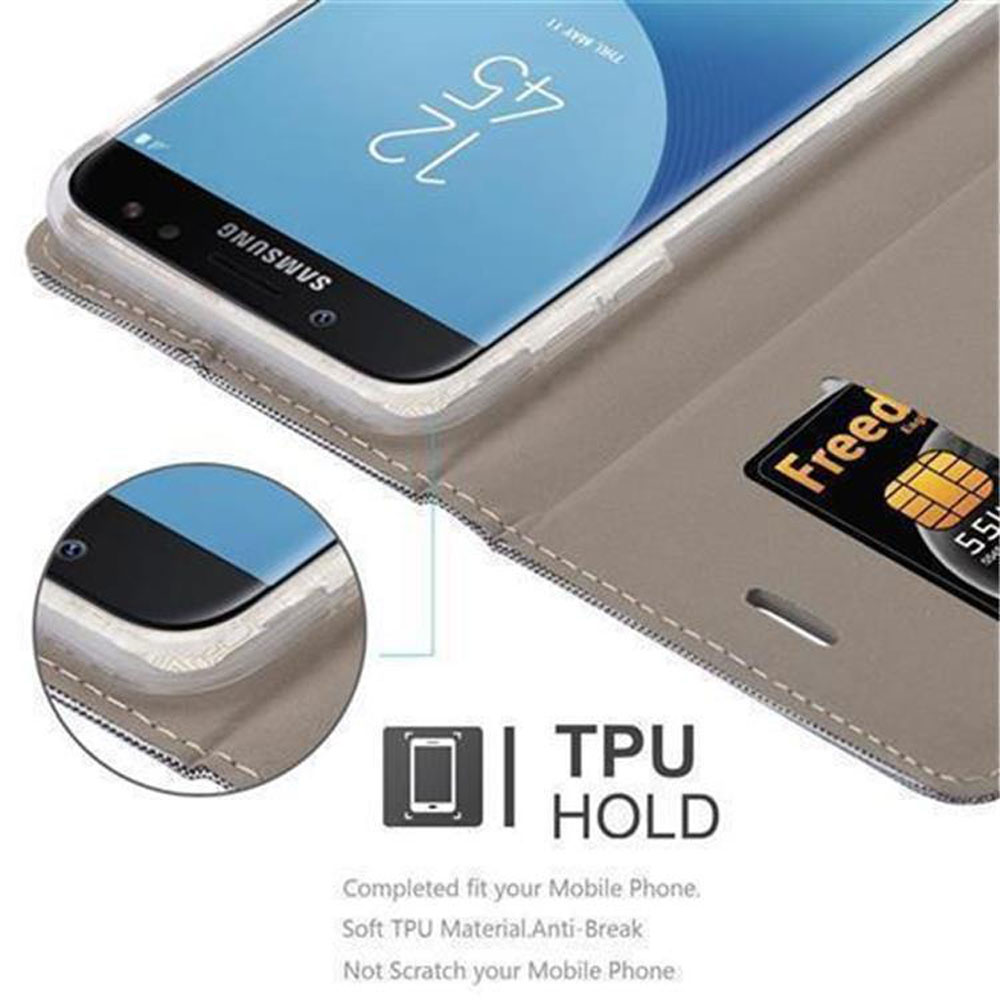 Uno smartphone in una custodia con porta carte. L'ora è 12:45.
