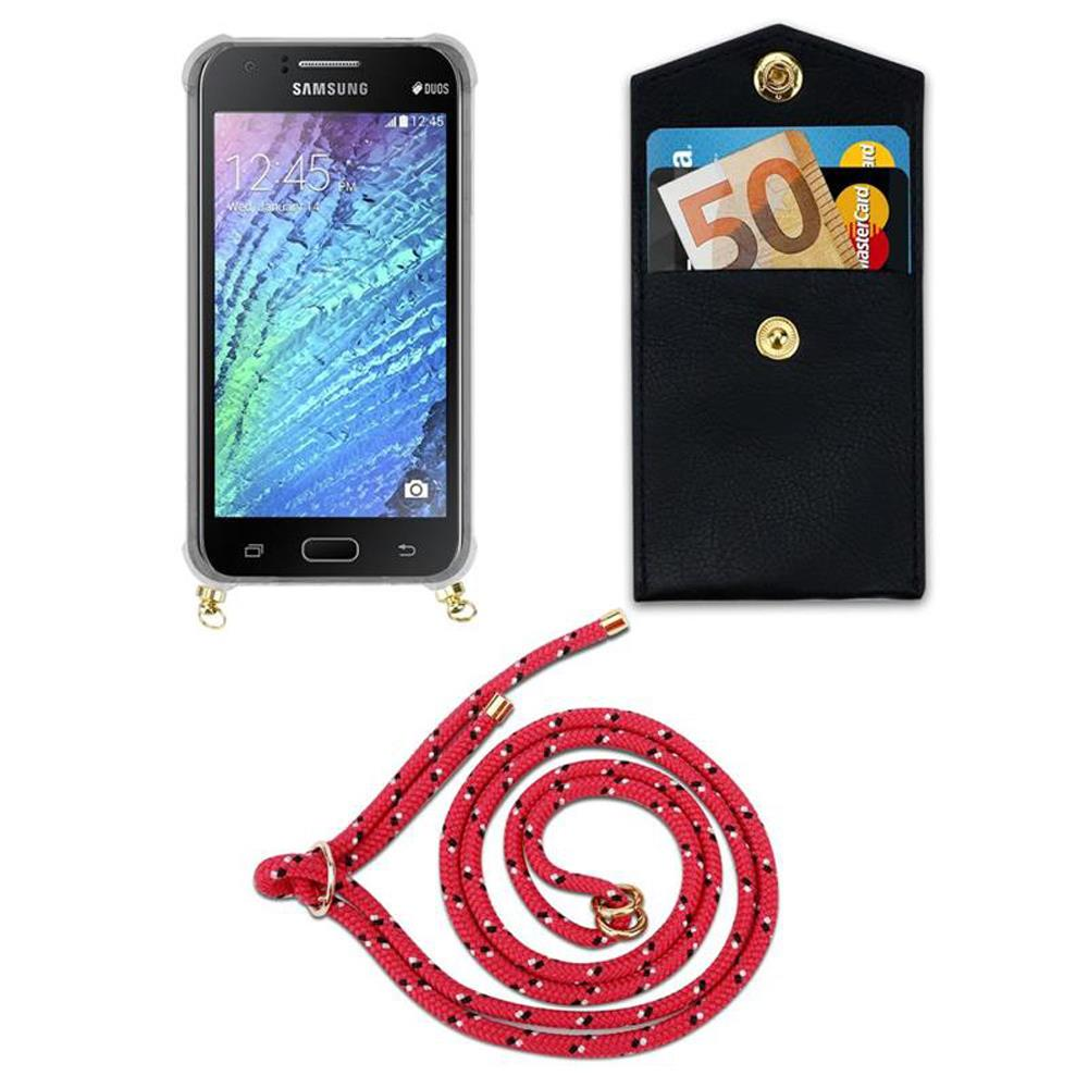 Portafoglio nero con contanti, carte di credito e smartphone Samsung