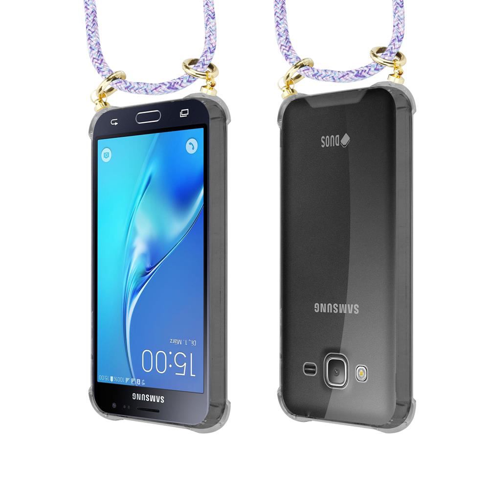 Due smartphone Samsung, uno mostra lo schermo, l'altro il retro.