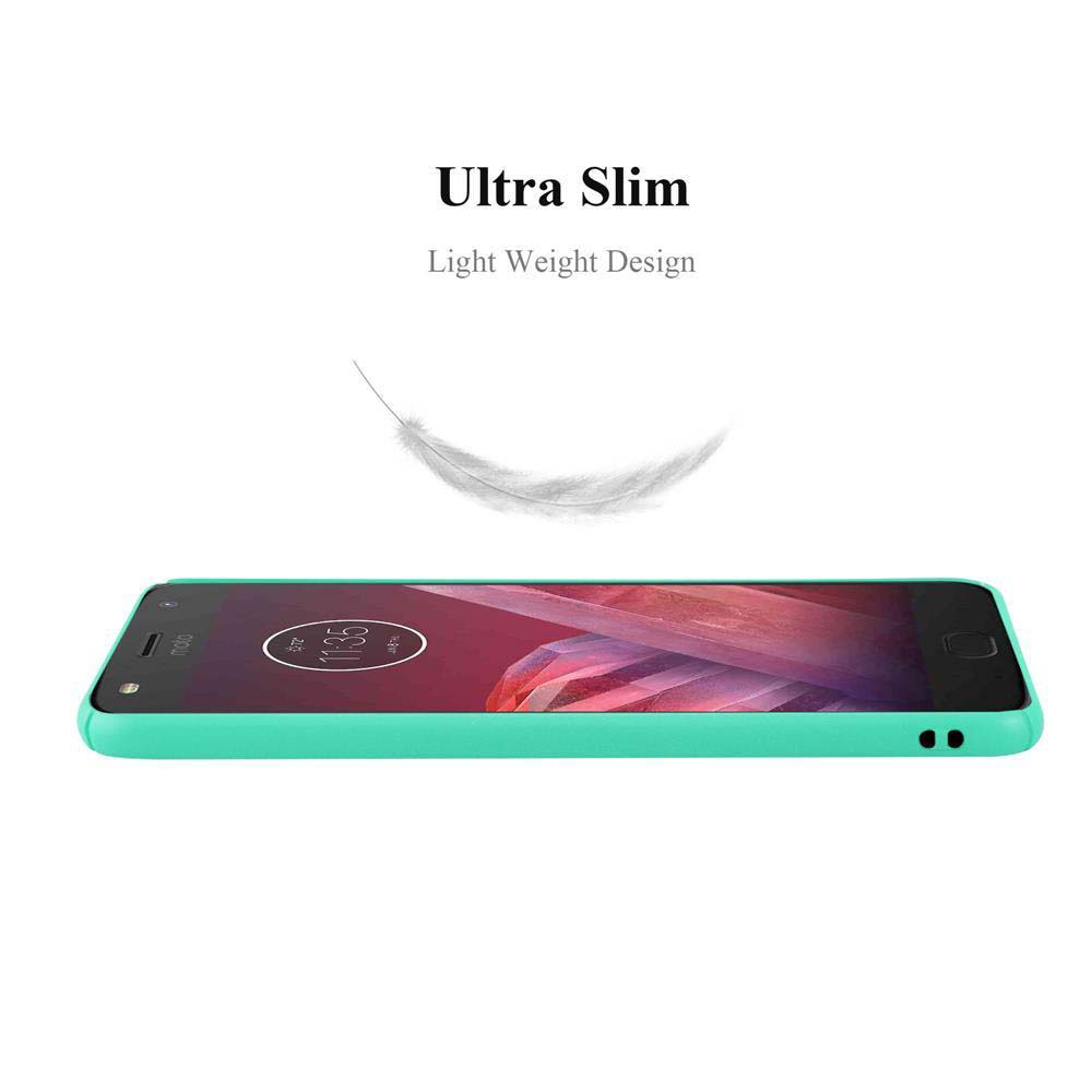 Design ultra sottile e leggero su custodia per telefono turchese. Grafica piuma.