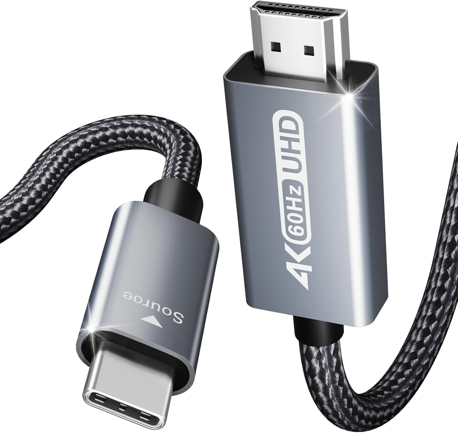 USB-C zu DisplayPort Kabel mit 4K 60Hz UHD Beschriftung