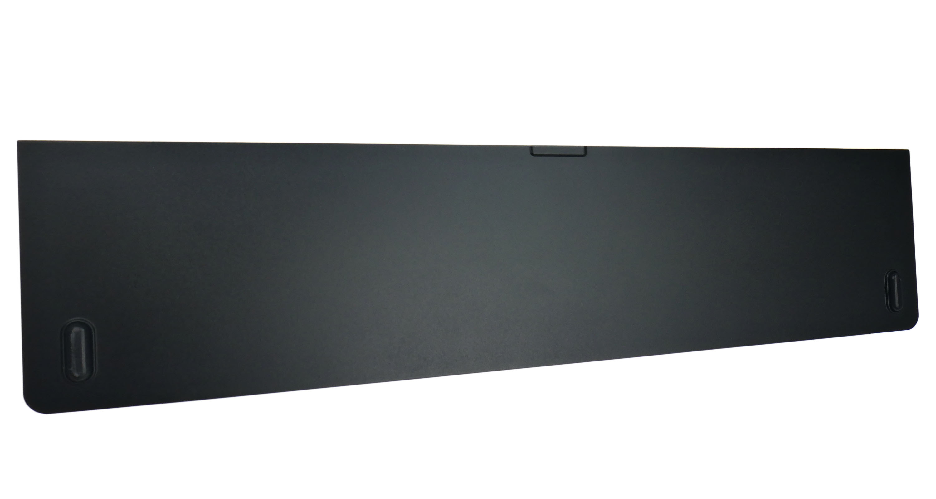 Czarna, prostokątna obudowa z uchwytami na górze i dole.