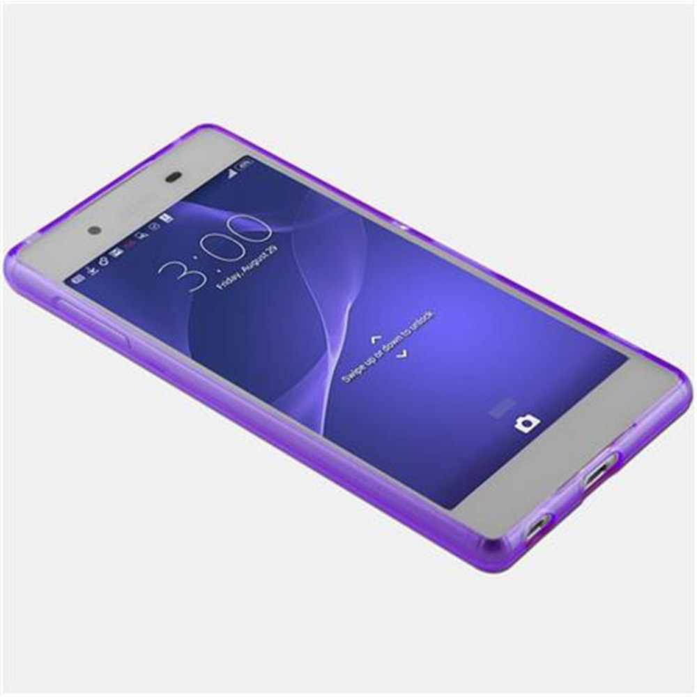 Uno smartphone viola con schermo bloccato che mostra le 3:00.