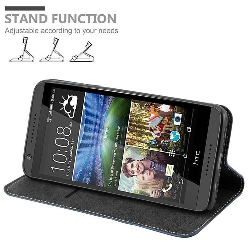 Uno smartphone in una custodia che funge da supporto. Tre viste della modalità supporto.