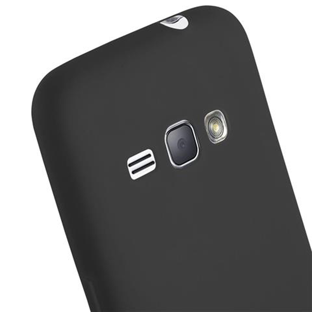 Retro di uno smartphone nero con fotocamera e flash.