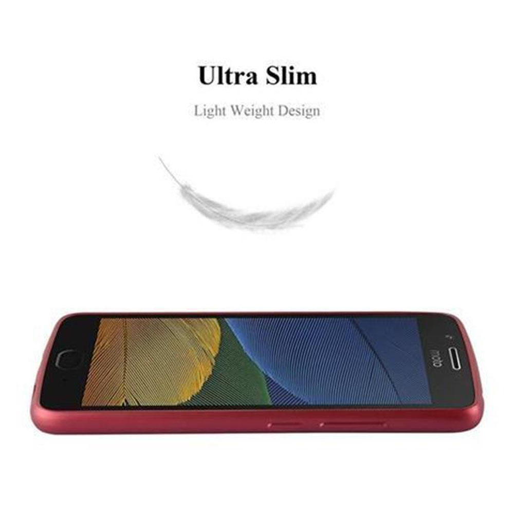 Cover rossa per telefono con grafica piuma sopra. Design ultrasottile e leggero.