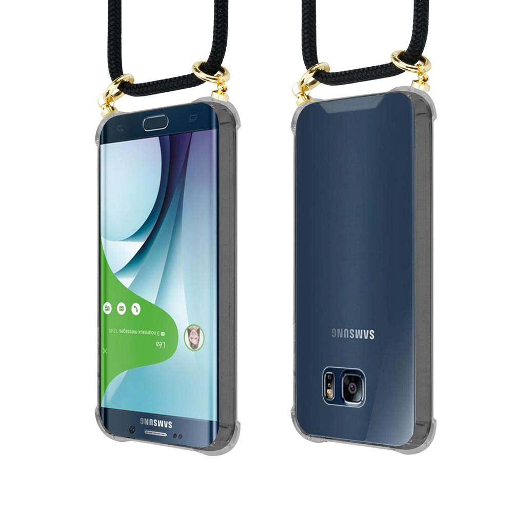 Due telefoni Samsung con cordini, uno mostra schermo, uno mostra retro.