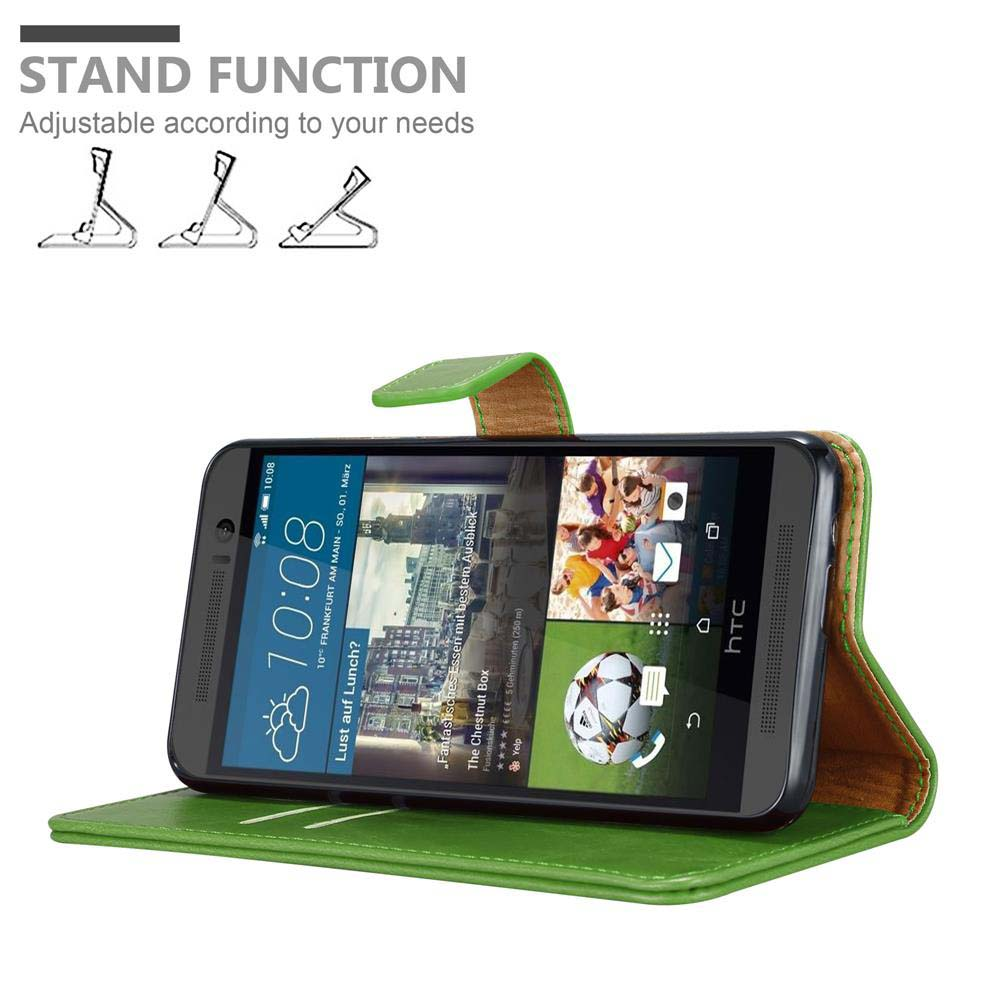 Custodia verde per telefono con funzione stand e schermo.