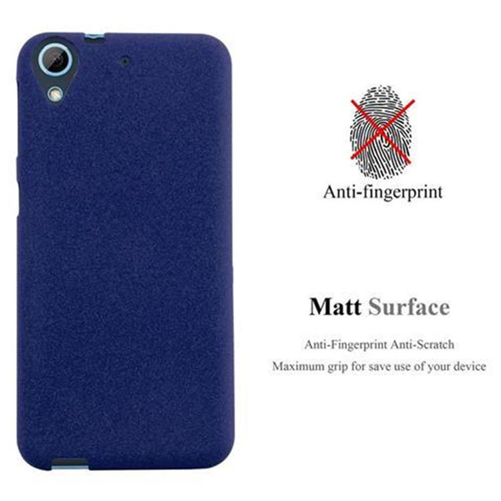 Custodia blu scuro con superficie opaca e anti-impronta.