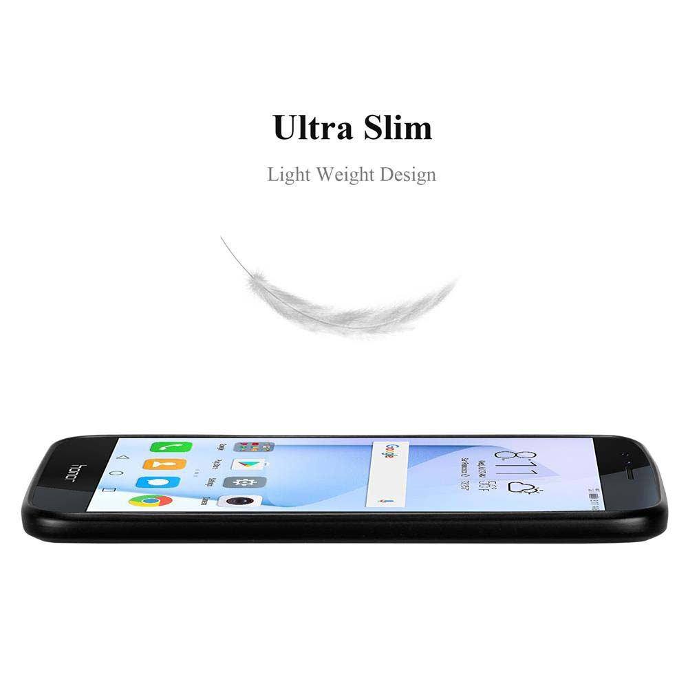 Schlankes Smartphone mit Feder-Symbol für Leichtgewicht.