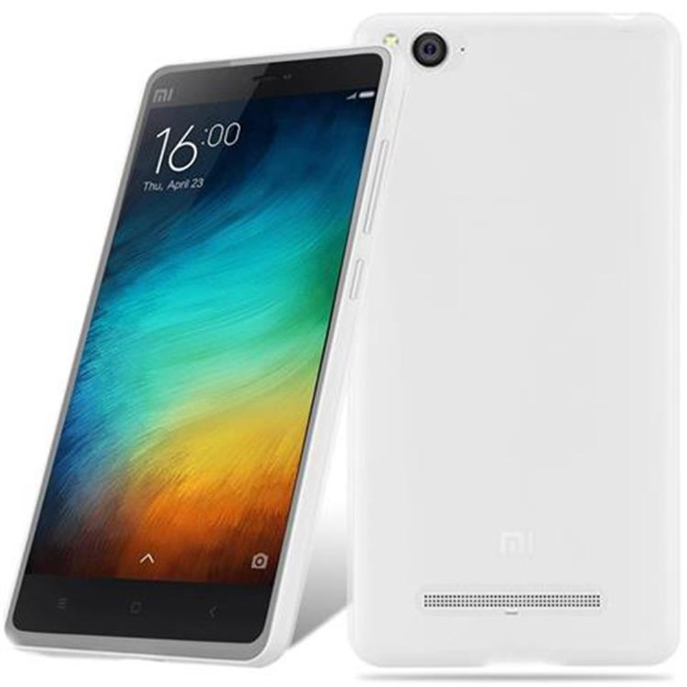 Uno smartphone bianco con uno sfondo colorato sullo schermo.
