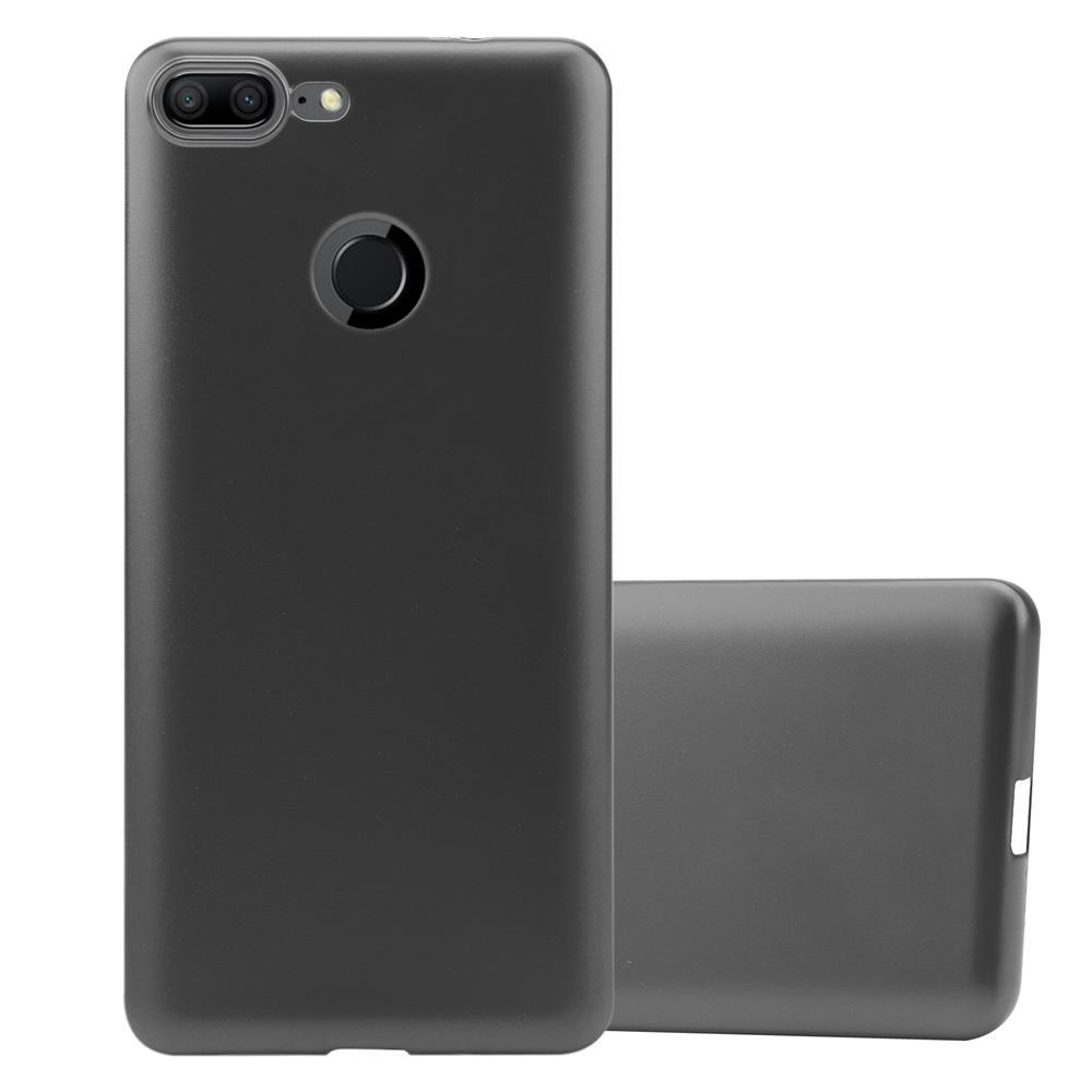 Dos fundas de teléfono negras, una vertical y otra horizontal.