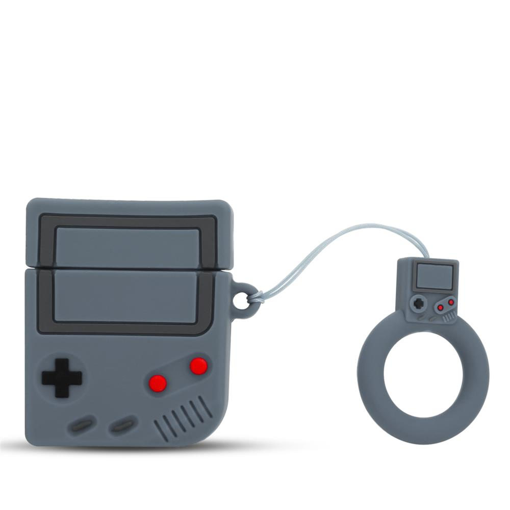 Graues Gameboy-Hüllen-Set mit Lanyard für Kopfhörer