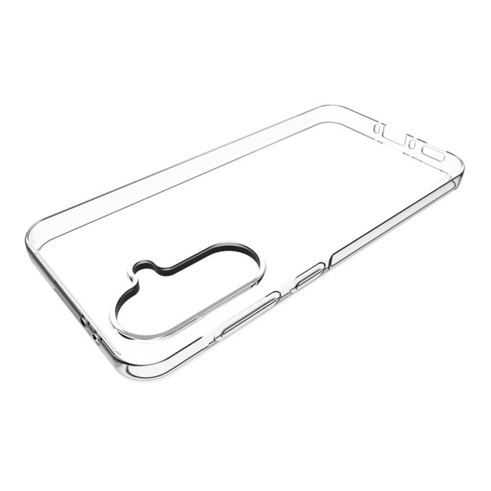 Transparente Handyhülle mit Aussparung für die Kamera.