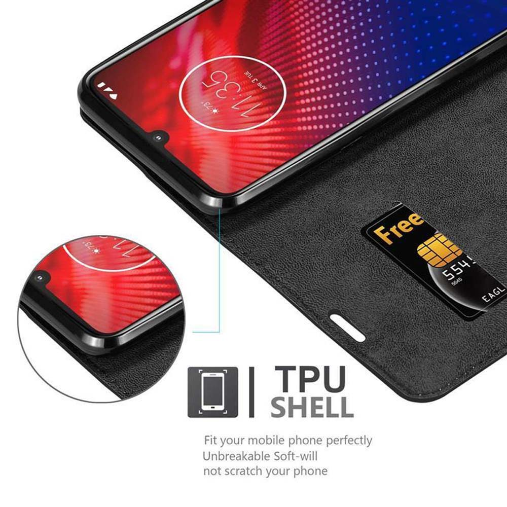 Uno smartphone con una grafica di sfondo rossa che mostra le 11:35.
