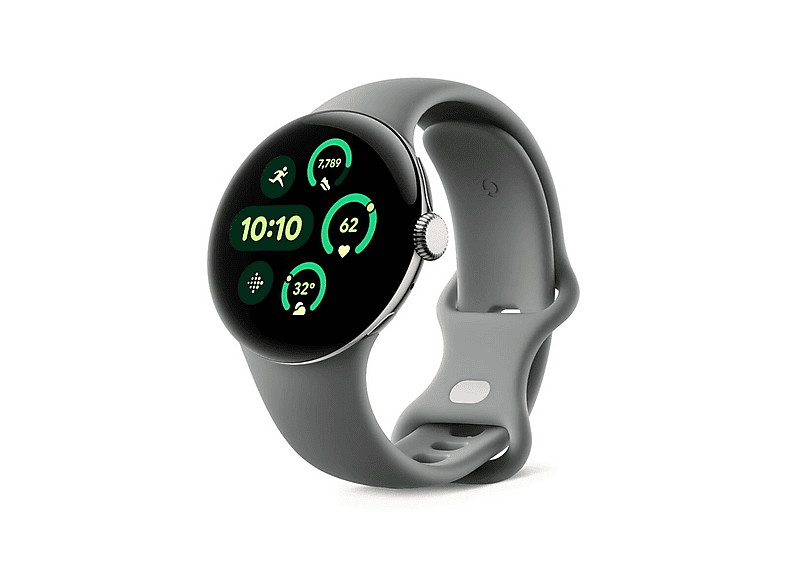 GOOGLE Pixel Watch 3 Google Pixel Watch 3 LTE Aluminium Fluoroelastomer, S/L, Champagne Gold / Hazel